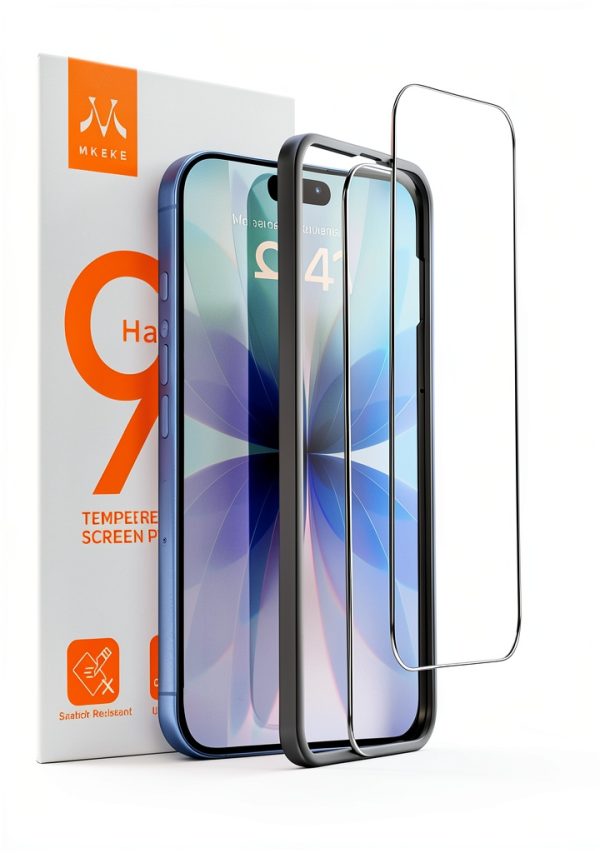 iPhone 17 6.3" Screen Protector MakeTech 9H Tempered Clear HD 3-Pack-0
