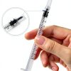 1ml Syringe Plastic Small Syringe 30 Pack with Cap Lab and Pet Use-3