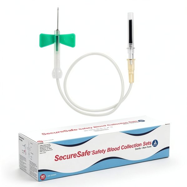 Dynarex Securesafe Blood Collection Set 3-4 Inch Needle 8940 50 Count-0