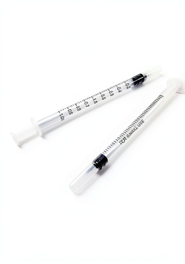 1ml Syringe Plastic Small Syringe 30 Pack with Cap Lab and Pet Use-2