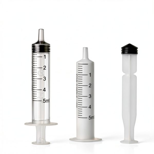 BSTEAN 5ml Syringe without Needle, Individually Wrapped for Industrial, Scientific, Measuring, Watering, Pet Feeding, Liquid Refilling and Dispensing (Pack of 25)-2