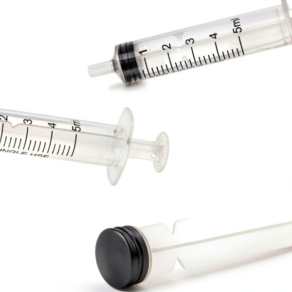 BSTEAN 5ml Syringe without Needle, Individually Wrapped for Industrial, Scientific, Measuring, Watering, Pet Feeding, Liquid Refilling and Dispensing (Pack of 25)-3