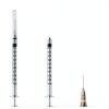 50Pack 1ml Syringe Pack Luer-Lock with Needles and Caps for Pet, Lab Measurement-1