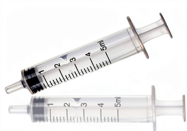 BSTEAN 5ml Syringe without Needle, Individually Wrapped for Industrial, Scientific, Measuring, Watering, Pet Feeding, Liquid Refilling and Dispensing (Pack of 25)-0