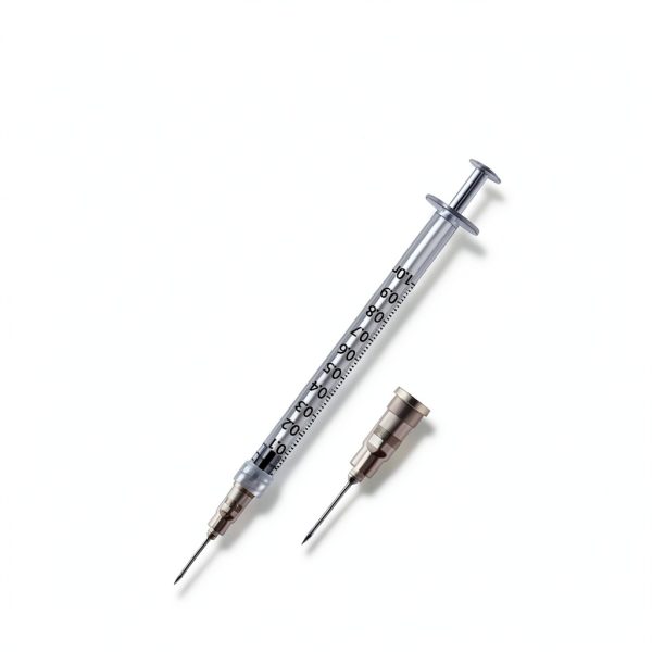 50Pack 1ml Syringe Pack Luer-Lock with Needles and Caps for Pet, Lab Measurement-3